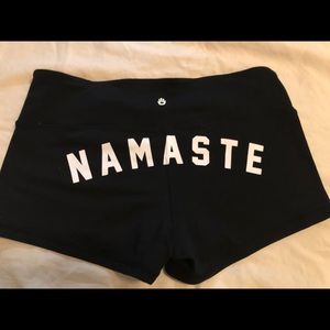 Spiritual Gangster yoga shorts
